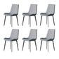 Industrial Armless Dining Chairs Upholstered Side Chair for Home Gray-Blue 6 Piece Set Clearhalo 'Dining Chairs' 'Dining Tables & Seating' 'dining_chair' 'furn' 'furn_dining_chair' 'Furniture' 'Kitchen & Dining Furniture' 5862996