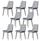 Industrial Armless Dining Chairs Upholstered Side Chair for Home Gray-Blue 8 Piece Set Clearhalo 'Dining Chairs' 'Dining Tables & Seating' 'dining_chair' 'furn' 'furn_dining_chair' 'Furniture' 'Kitchen & Dining Furniture' 5862997