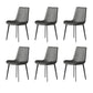 Industrial Armless Dining Chairs Upholstered Side Chair for Home Grey 6 Piece Set Clearhalo 'Dining Chairs' 'Dining Tables & Seating' 'dining_chair' 'furn' 'furn_dining_chair' 'Furniture' 'Kitchen & Dining Furniture' 5863008