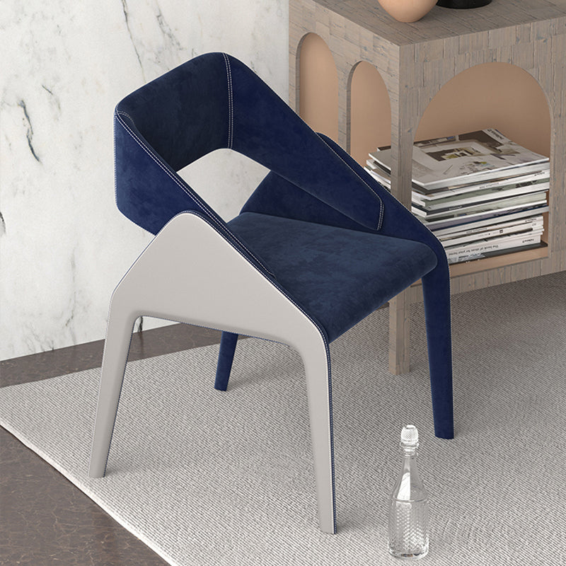 Open achterzijde eetstoelen moderne gestoffeerde dineren accentstoel