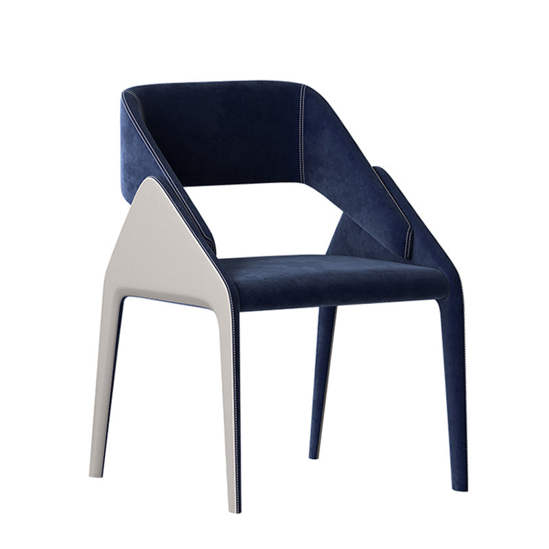 Open achterzijde eetstoelen moderne gestoffeerde dineren accentstoel