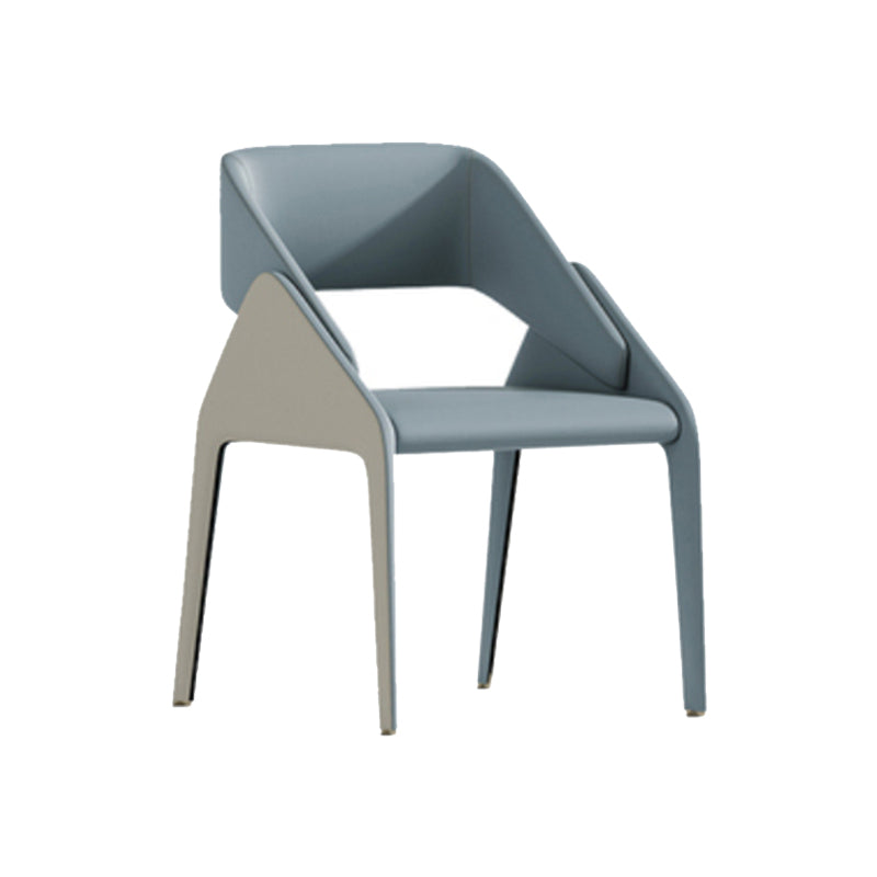 Open achterzijde eetstoelen moderne gestoffeerde dineren accentstoel