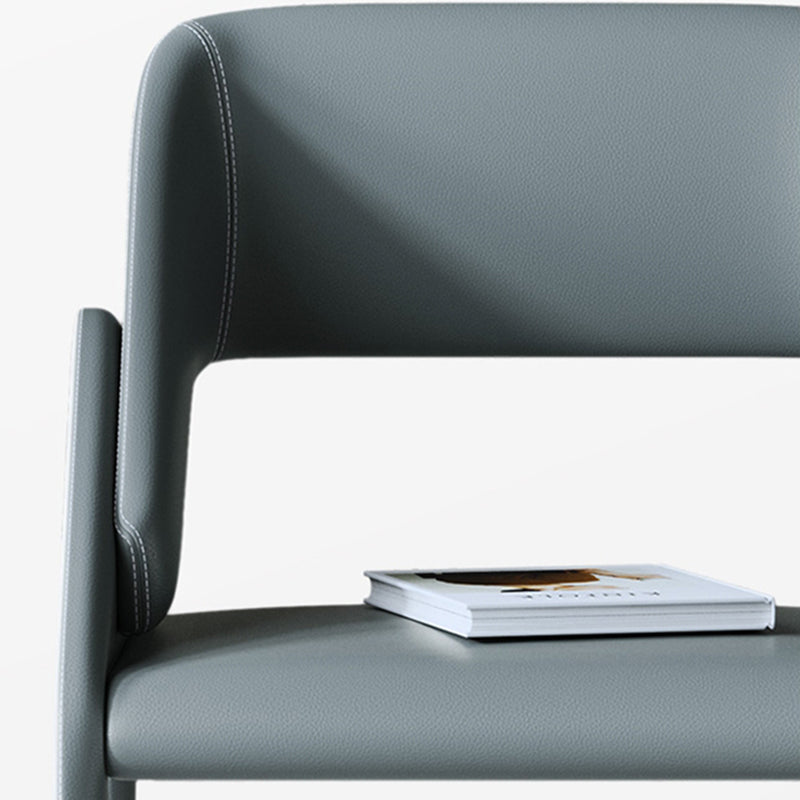 Open achterzijde eetstoelen moderne gestoffeerde dineren accentstoel