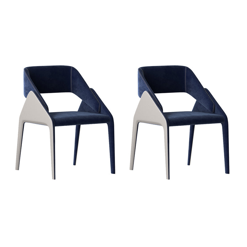 Open achterzijde eetstoelen moderne gestoffeerde dineren accentstoel