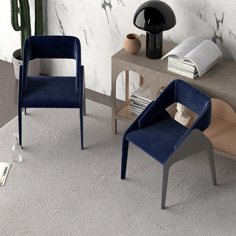 Open achterzijde eetstoelen moderne gestoffeerde dineren accentstoel