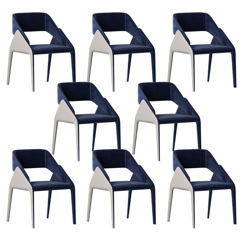 Open achterzijde eetstoelen moderne gestoffeerde dineren accentstoel