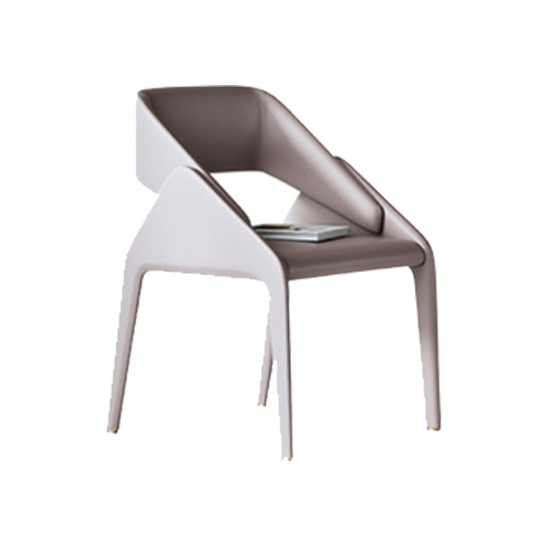 Open achterzijde eetstoelen moderne gestoffeerde dineren accentstoel