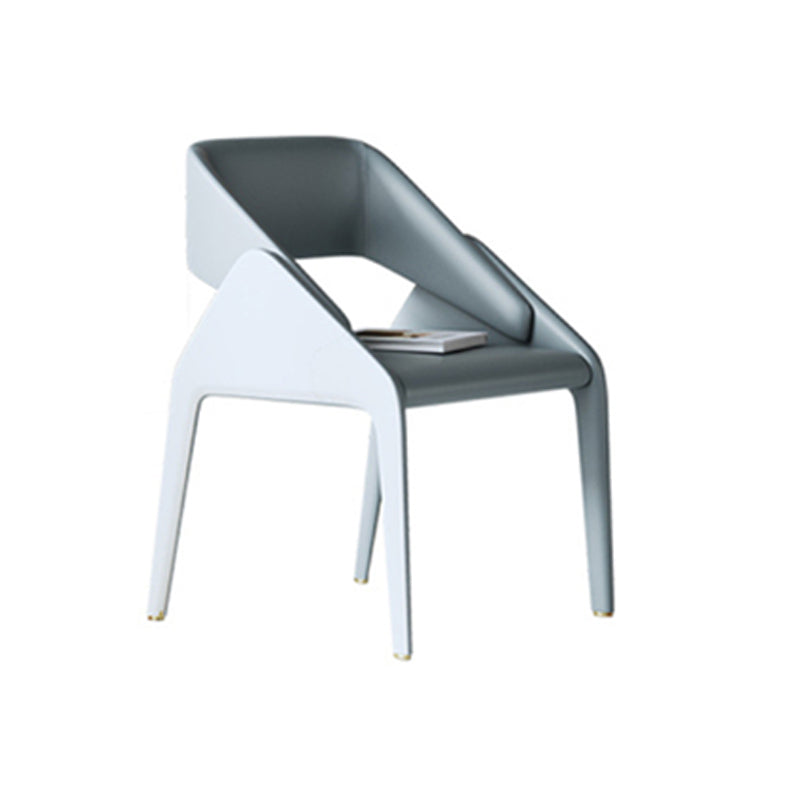 Open achterzijde eetstoelen moderne gestoffeerde dineren accentstoel