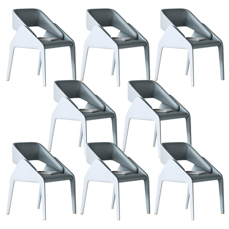 Open achterzijde eetstoelen moderne gestoffeerde dineren accentstoel