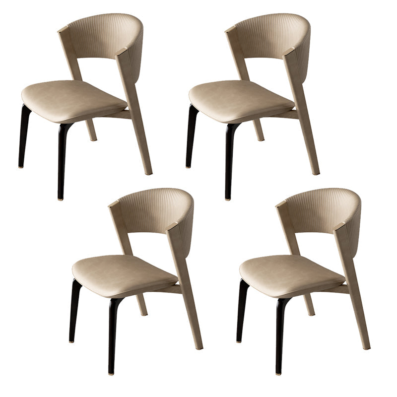 Open rug dineren accentstoel gestoffeerde eetkamerstoel voor huis