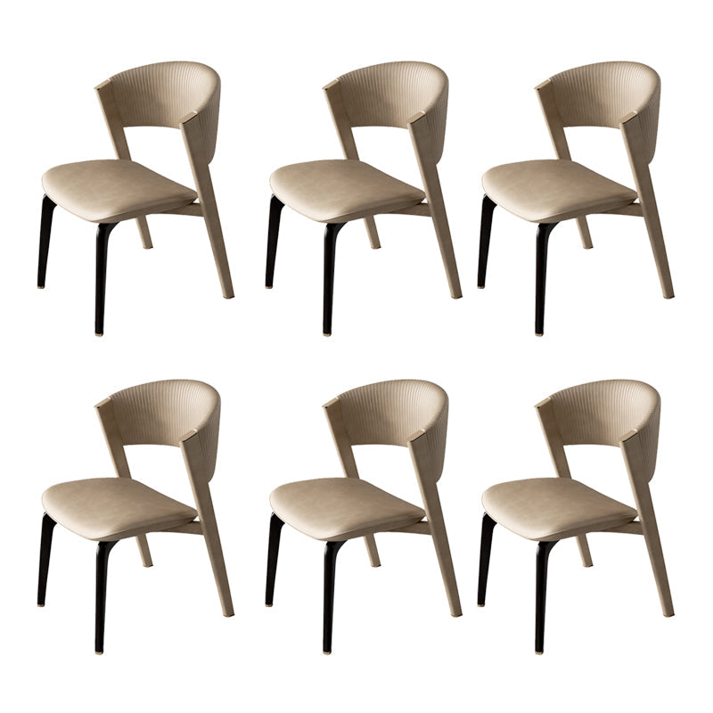 Open rug dineren accentstoel gestoffeerde eetkamerstoel voor huis