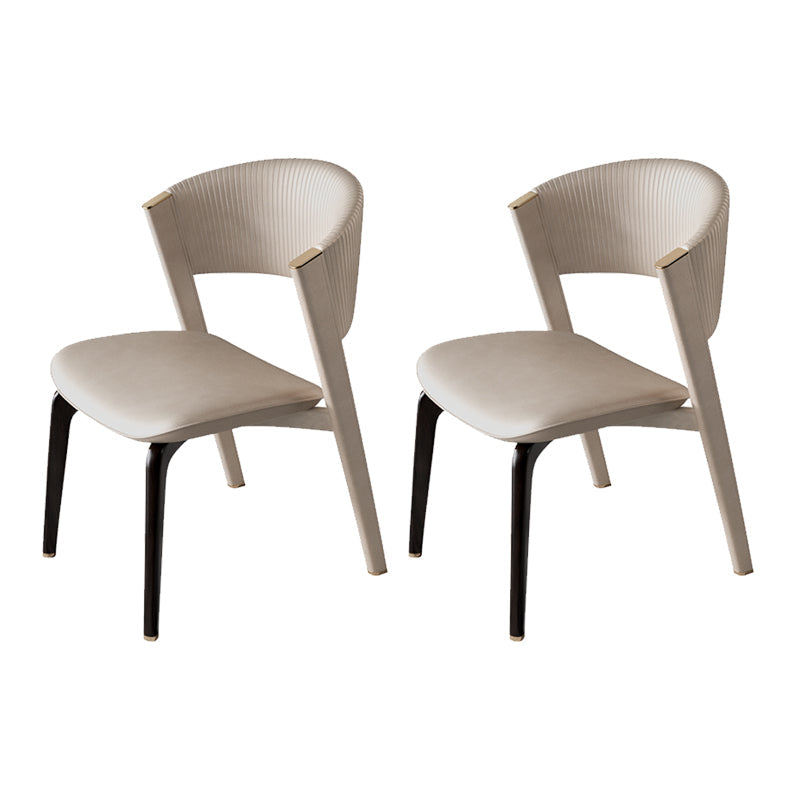 Open rug dineren accentstoel gestoffeerde eetkamerstoel voor huis