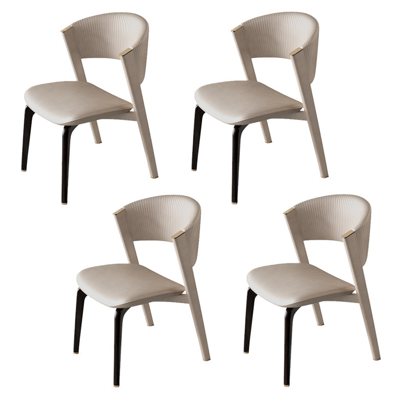 Open rug dineren accentstoel gestoffeerde eetkamerstoel voor huis