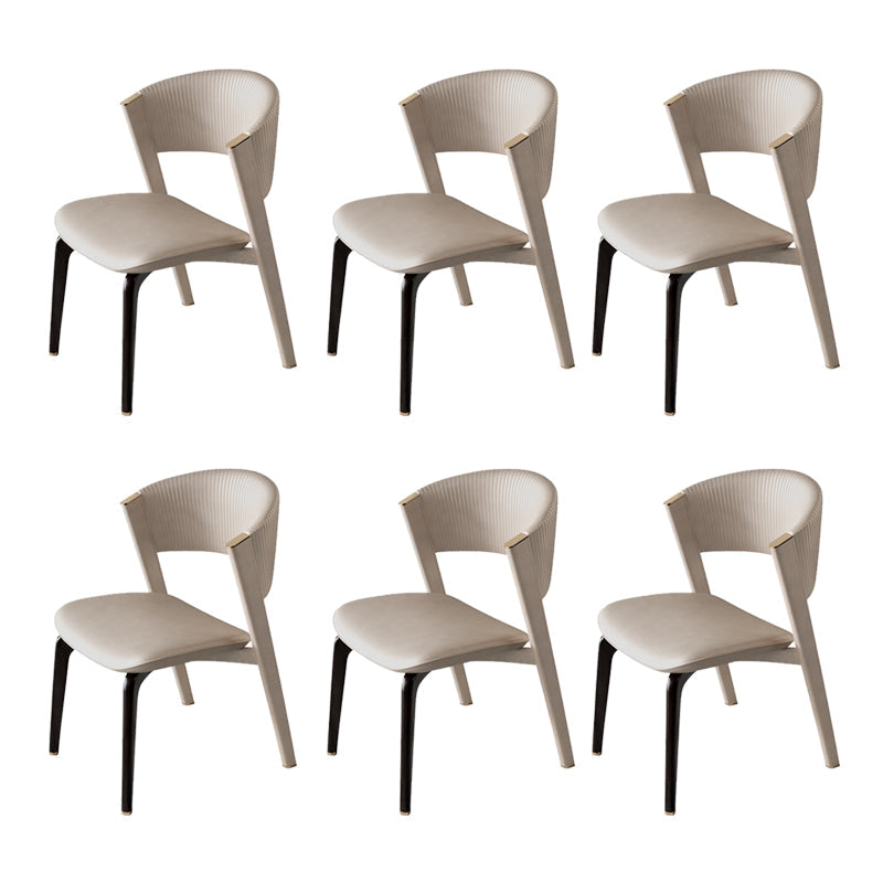 Open rug dineren accentstoel gestoffeerde eetkamerstoel voor huis