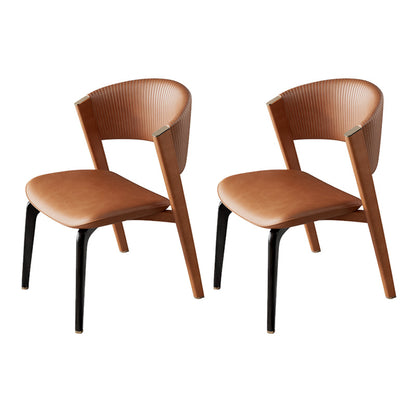 Open rug dineren accentstoel gestoffeerde eetkamerstoel voor huis