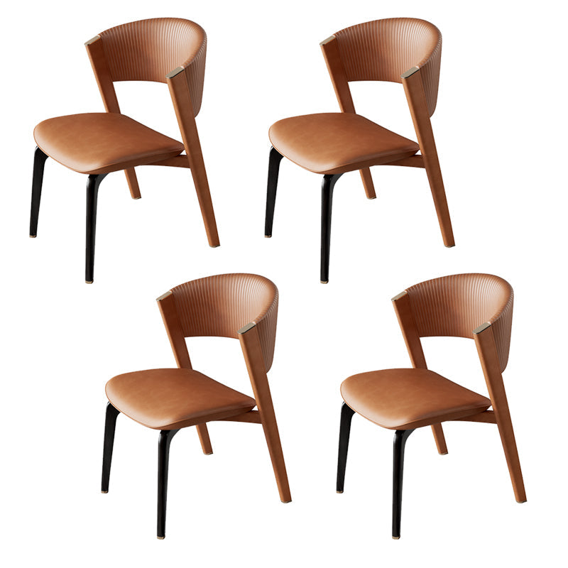 Open rug dineren accentstoel gestoffeerde eetkamerstoel voor huis