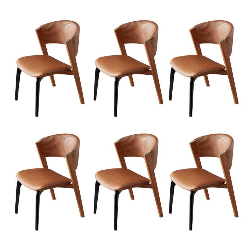 Open rug dineren accentstoel gestoffeerde eetkamerstoel voor huis