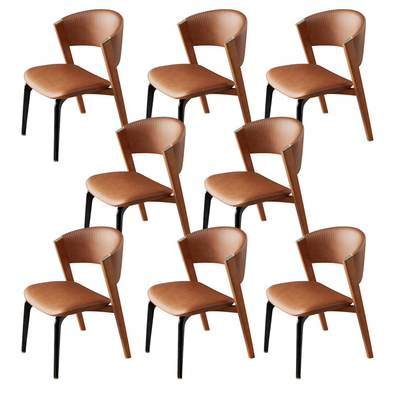 Open rug dineren accentstoel gestoffeerde eetkamerstoel voor huis