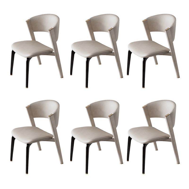 Open rug dineren accentstoel gestoffeerde eetkamerstoel voor huis