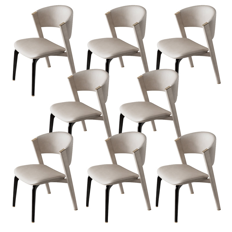 Open rug dineren accentstoel gestoffeerde eetkamerstoel voor huis