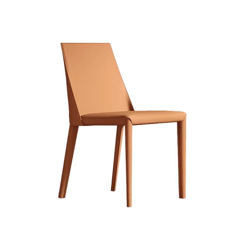 Sedie da pranzo con parte bassa contemporanea sedia laterale inoltre in pelle