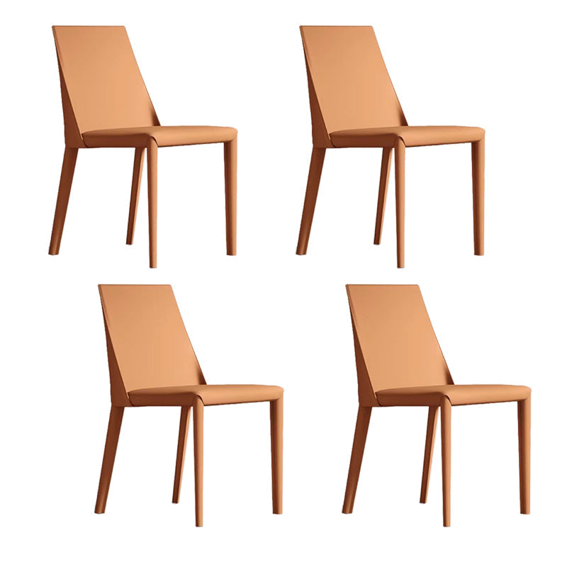 Sedie da pranzo con parte bassa contemporanea sedia laterale inoltre in pelle
