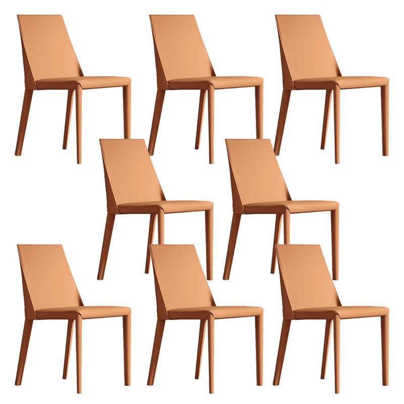 Sedie da pranzo con parte bassa contemporanea sedia laterale inoltre in pelle
