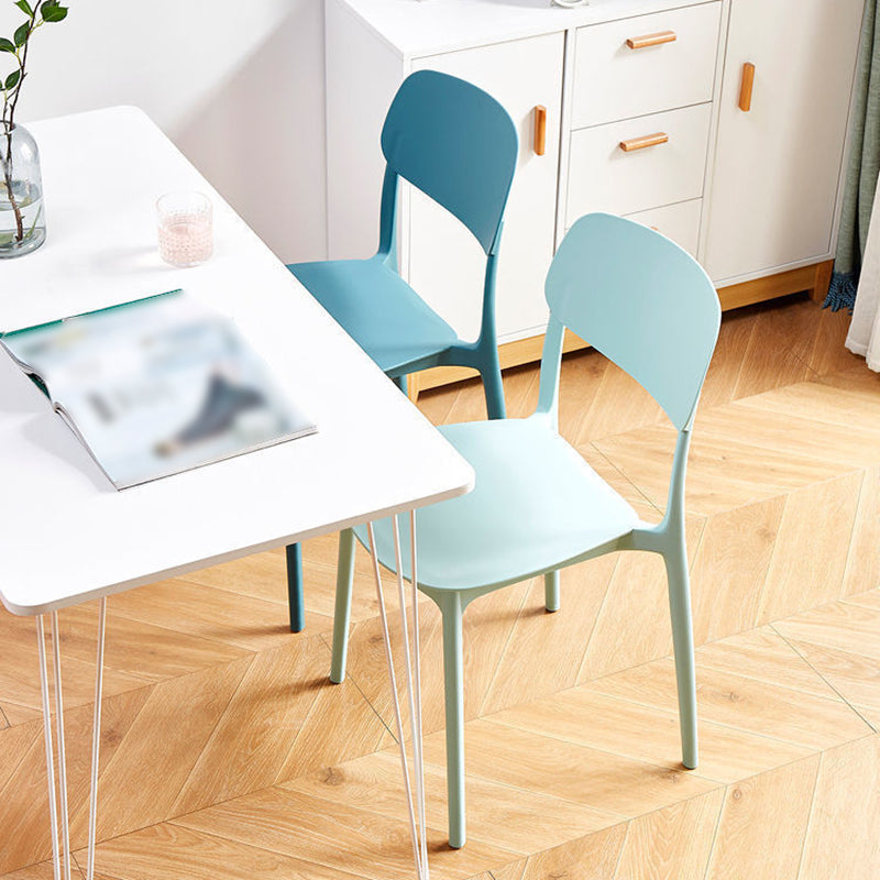 Scandinavian Open Back Dining Chairs Plastic Armless Dining Side Chair Clearhalo 'Dining Chairs' 'Dining Tables & Seating' 'dining_chair' 'furn' 'furn_dining_chair' 'Furniture' 'Kitchen & Dining Furniture' 5863164