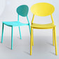 Stackable Open Back Dining Chairs Scandinavian Plastic Armless Side Chair Clearhalo 'Dining Chairs' 'Dining Tables & Seating' 'dining_chair' 'furn' 'furn_dining_chair' 'Furniture' 'Kitchen & Dining Furniture' 5863255