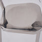 Silver Industrial Dining Chairs Stainless Steel Armless Dining Side Chair