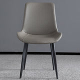 Chaises de salle à manger contemporaines chaises de salle à manger sans bras en cuir pour la maison