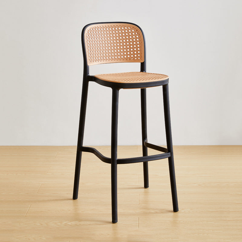 Scandinavian Counter Stool Plastic Furniture in Matte Finish for Indoor