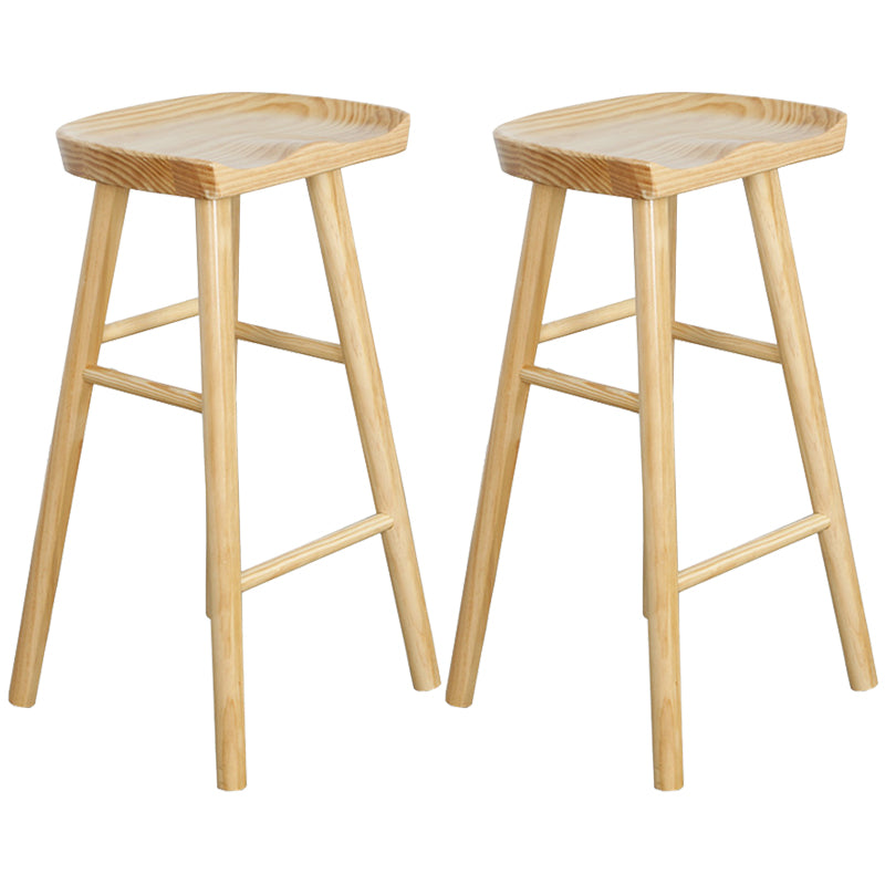 Tabouret en bois contemporain Rectangle Rectangle Soutr comptoir tabouret en finition mate