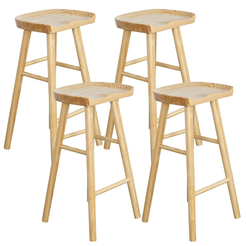 Tabouret en bois contemporain Rectangle Rectangle Soutr comptoir tabouret en finition mate