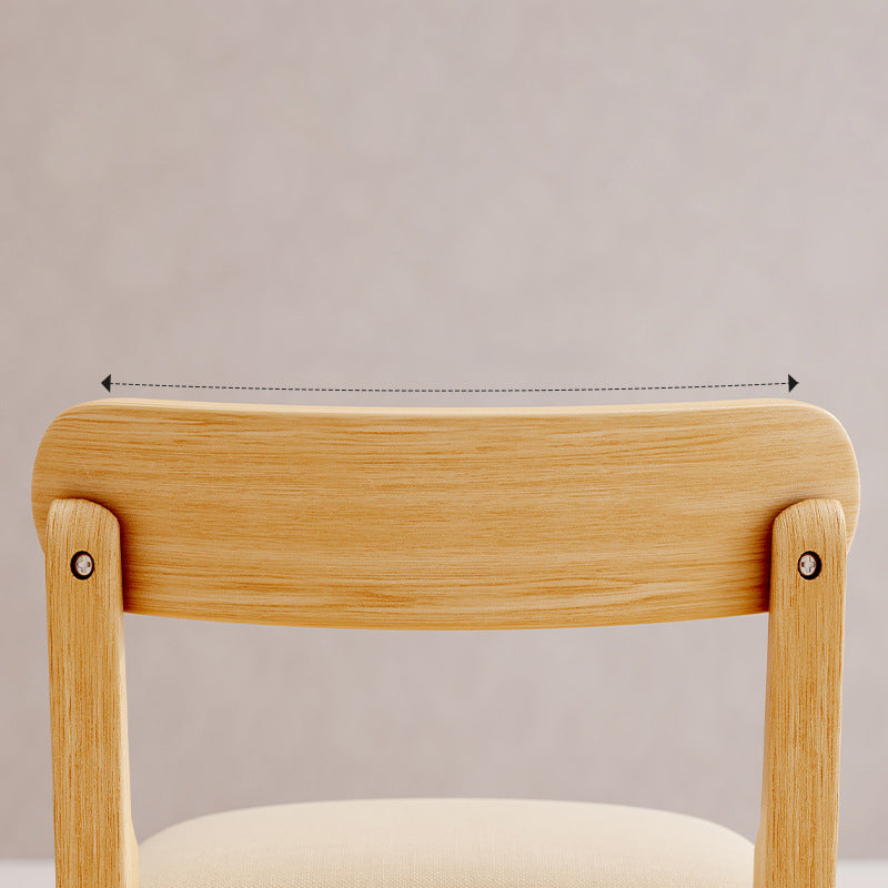 Scandinavian Wood Stool Fabric Upholstered Seat Counter Stool in Matte Finish Clearhalo 'Bar Furniture' 'Bar Stools' 'bar_stools' 'furn' 'furn_bar_stools' 'Furniture' 'Kitchen & Dining Furniture' 5863897