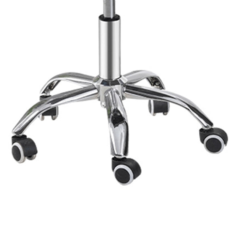 Scandinavian Metal Stool Upholstered Seat Counter Stool in Matte Finish