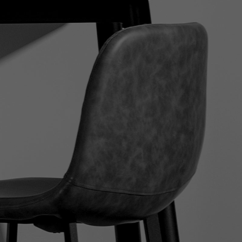 Scandinavian Metal Stool Faux Leather Upholstered Counter Stool Clearhalo 'Bar Furniture' 'Bar Stools' 'bar_stools' 'furn' 'furn_bar_stools' 'Furniture' 'Kitchen & Dining Furniture' 5863979