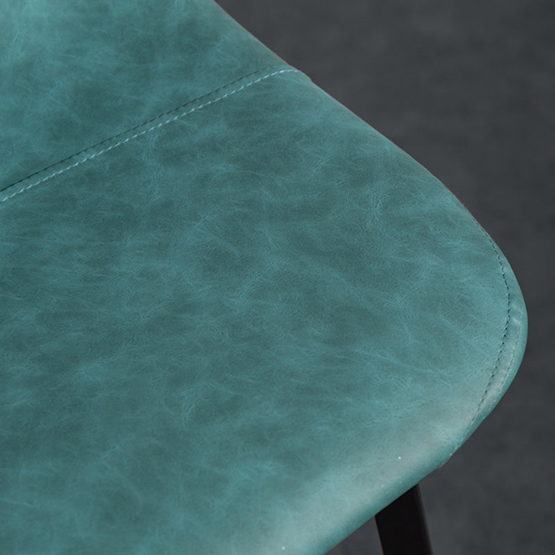 Scandinavian Metal Stool Faux Leather Upholstered Counter Stool Clearhalo 'Bar Furniture' 'Bar Stools' 'bar_stools' 'furn' 'furn_bar_stools' 'Furniture' 'Kitchen & Dining Furniture' 5863981