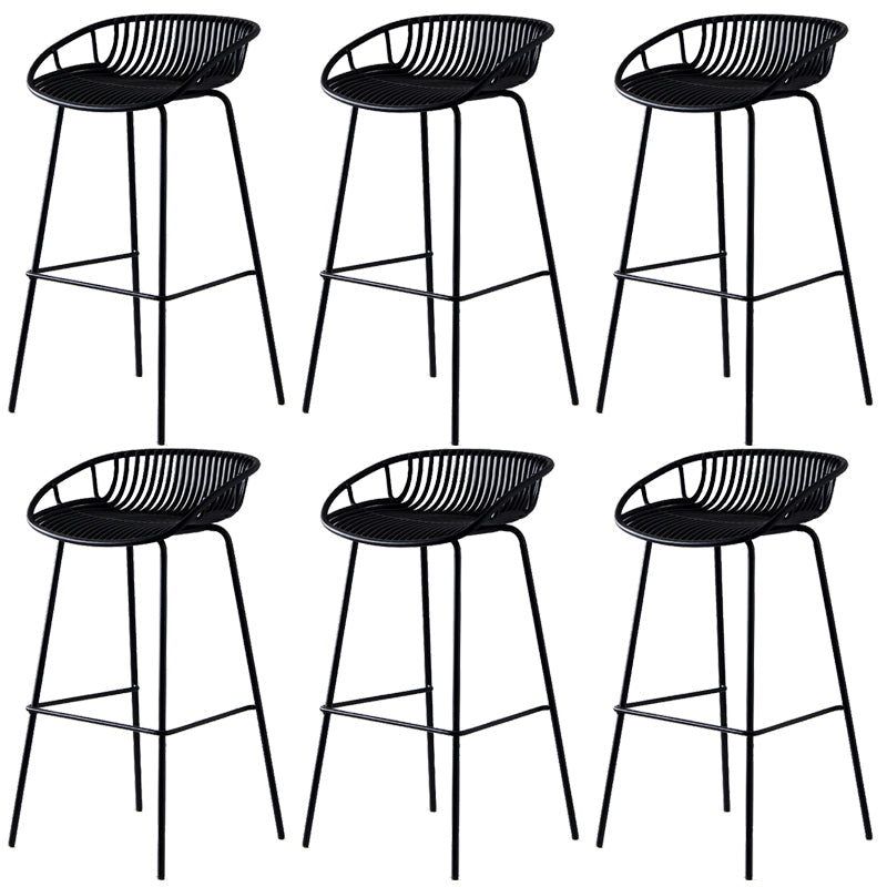 Industriële metalen kruk metalen lage rugkrukkruk in matte afwerking voor binnen