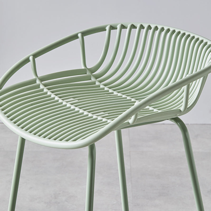 Industriële metalen kruk metalen lage rugkrukkruk in matte afwerking voor binnen