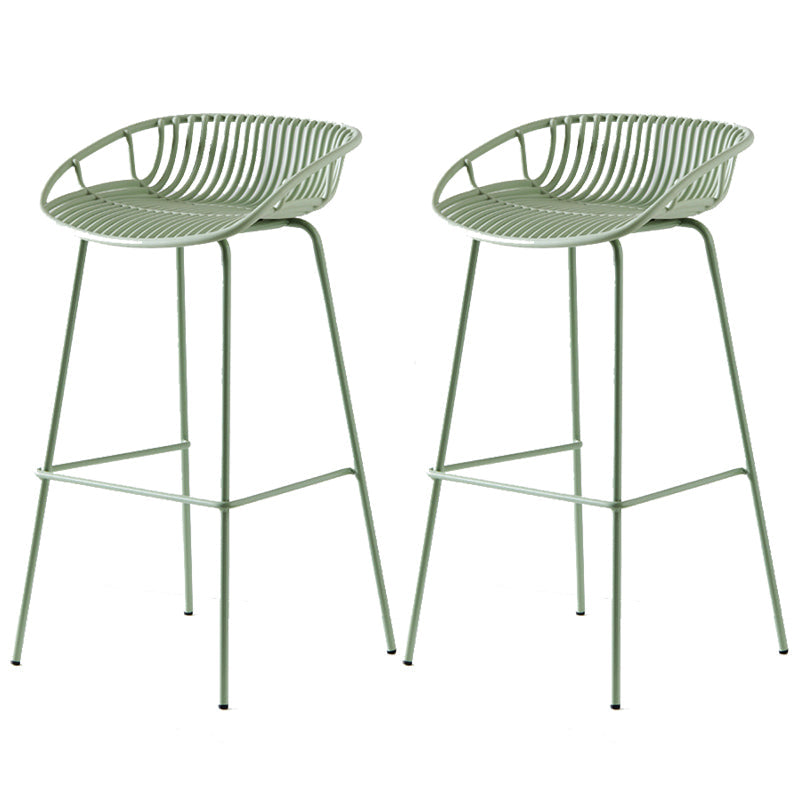 Industriële metalen kruk metalen lage rugkrukkruk in matte afwerking voor binnen