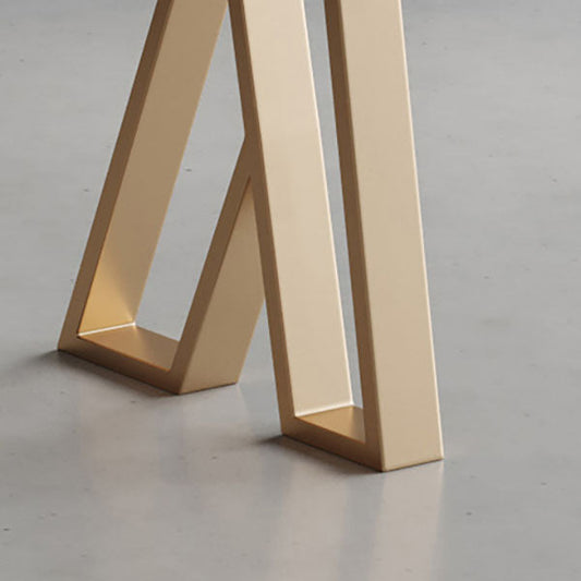 Glam 1/2/5 Stück Stange Tisch Set Rechteck Steinstange Tisch mit Metallhocker