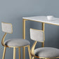 Glam Marble 1/2/3 Pieces Counter Height Set Rectangle Indoor Counter Set with Storage Clearhalo 'Bar Furniture' 'furn' 'furn_home_bar_bar_sets' 'Furniture' 'Home Bars & Bar Sets' 'home_bar_bar_sets' 'Kitchen & Dining Furniture' 5864396