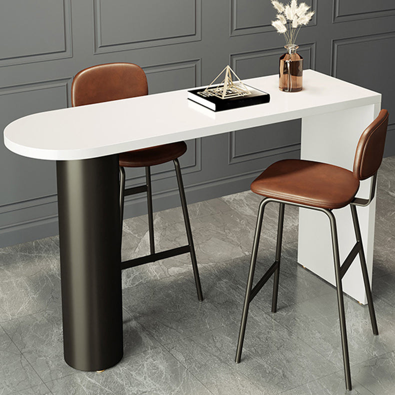 Modern Irregular Pub Table Set 1/3 Pieces Wooden Counter Table with High Stools Clearhalo 'Bar Furniture' 'furn' 'furn_home_bar_bar_sets' 'Furniture' 'Home Bars & Bar Sets' 'home_bar_bar_sets' 'Kitchen & Dining Furniture' 5864423