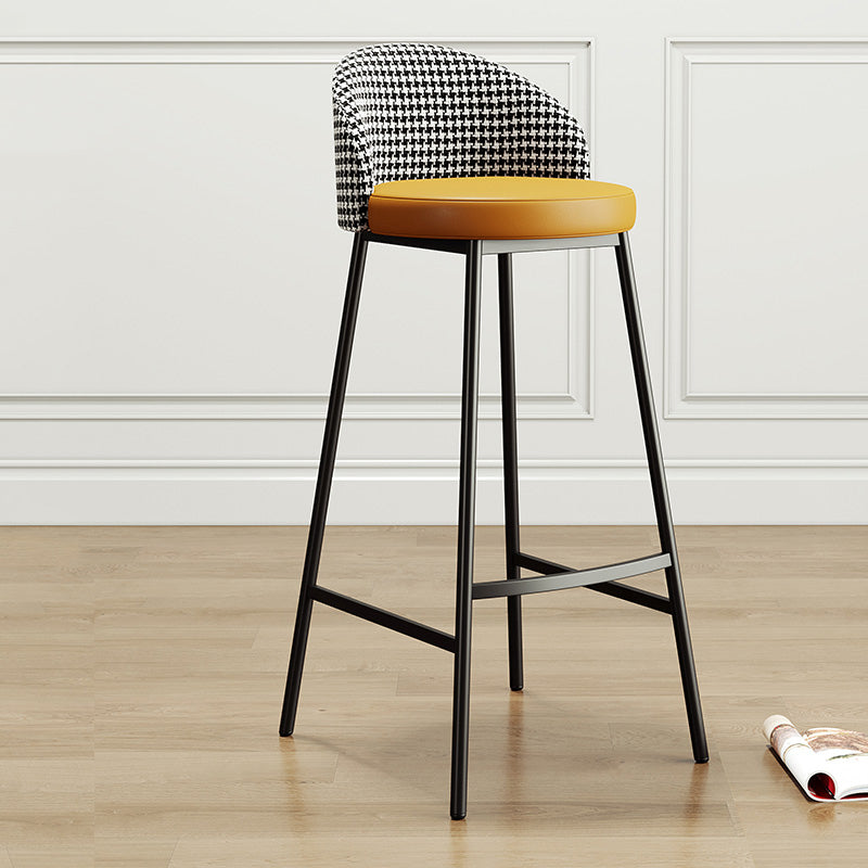 Modern Irregular Pub Table Set 1/3 Pieces Wooden Counter Table with High Stools Yellow 30"H Stool (Single) Clearhalo 'Bar Furniture' 'furn' 'furn_home_bar_bar_sets' 'Furniture' 'Home Bars & Bar Sets' 'home_bar_bar_sets' 'Kitchen & Dining Furniture' 5864427