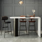 Modern Irregular Pub Table Set 1/3 Pieces Wooden Counter Table with High Stools Clearhalo 'Bar Furniture' 'furn' 'furn_home_bar_bar_sets' 'Furniture' 'Home Bars & Bar Sets' 'home_bar_bar_sets' 'Kitchen & Dining Furniture' 5864428