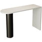 Modern Irregular Pub Table Set 1/3 Pieces Wooden Counter Table with High Stools White 79"L x 20"W Clearhalo 'Bar Furniture' 'furn' 'furn_home_bar_bar_sets' 'Furniture' 'Home Bars & Bar Sets' 'home_bar_bar_sets' 'Kitchen & Dining Furniture' 5864429
