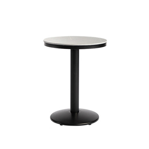 Industrielles rundes Bartisch-Set, 1/2/3-teilig, gesinterter Stein-Bartisch-Set für das Esszimmer