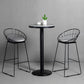 Industrielles rundes Bartisch-Set, 1/2/3-teilig, gesinterter Stein-Bartisch-Set für das Esszimmer
