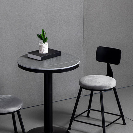 Juego de mesa de barra redonda industrial 1/2/3 piezas Mesa de barra de piedra sinterizada juego para comedor